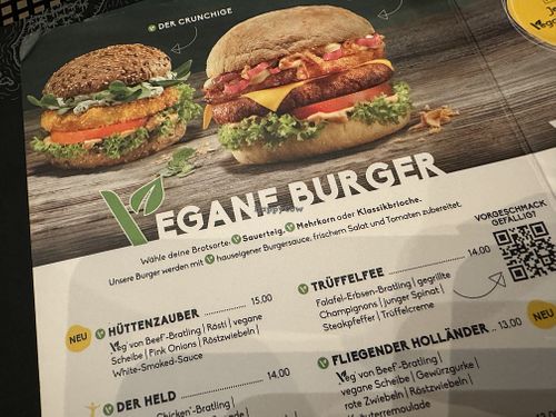 menu  at Peter Pane in Bielefeld