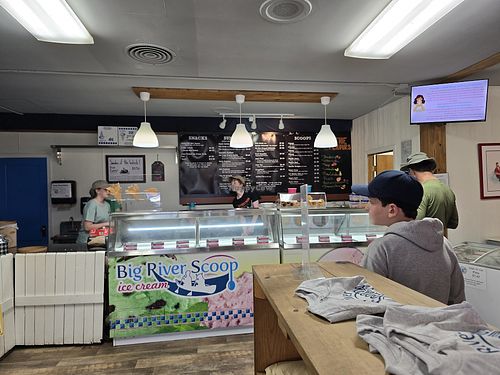 Inside at Big River Scoop Ice Cream in Bemidji