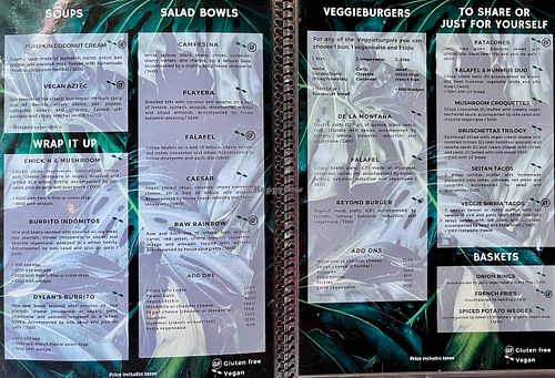 Food Menu 2023-02 at Indómitos Café & Bar in Uvita