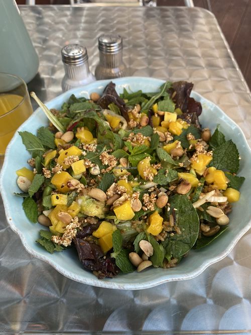 Crispy Rice Salad  at OM NOM NOM CAFÉ in Munich