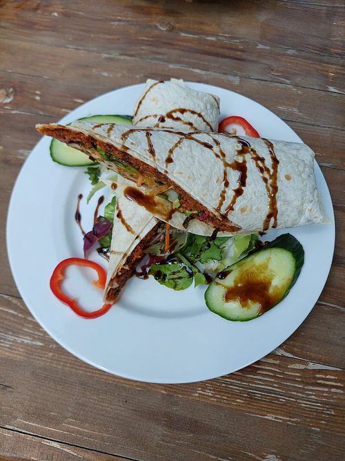 Cigköfte Wrap vegan at Klein Aspergle in Asperg