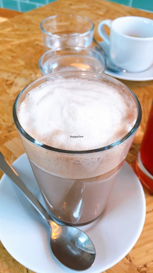 hot chocolate with soy at NUZ in Linz