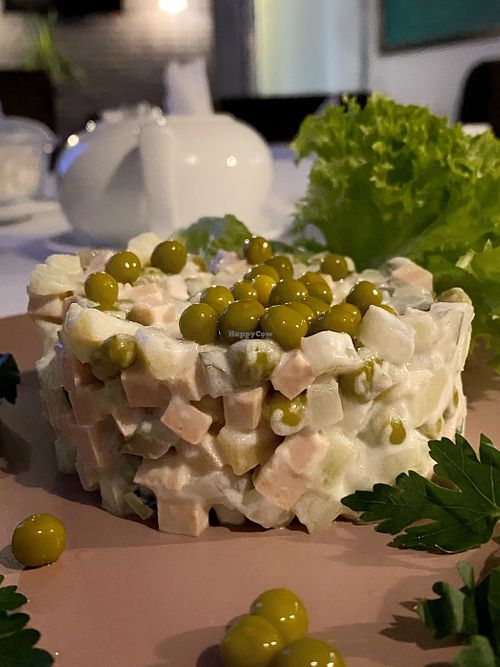 Olivier Salad at Veget Vegan in Kharkiv