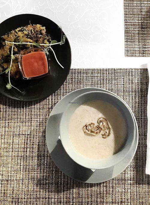 Mushroom Cream Soup at Veget Vegan in Kharkiv