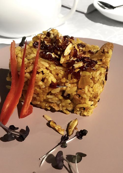 East Pilaf with Almond and Red Barberry at Veget Vegan in Kharkiv