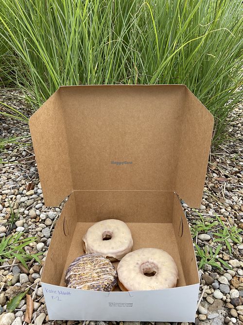 Lemon-Blueberry Crumble & Peach Glazed at Park Street Doughnuts  in Bowling Green