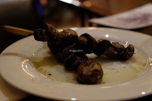 Grilled mushrooms at Boss Caffe in Subotica