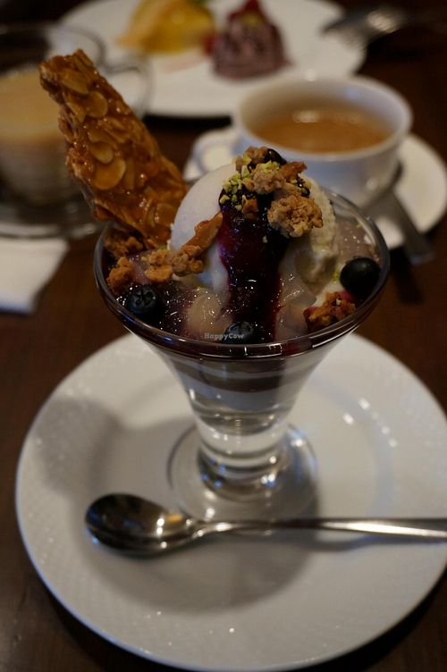 Blueberry Soygurt Parfait at Green Italian TORCIA - Shinjuku in Tokyo