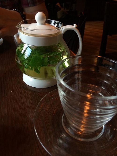 Mint tea at Green Italian TORCIA - Shinjuku in Tokyo
