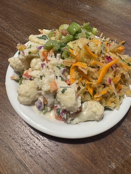 Side salad  at Glonojad in Krakow