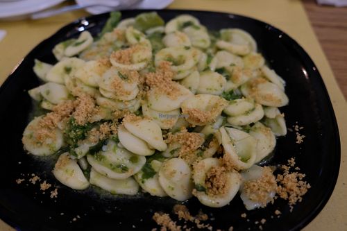 Orecchiette with rapa (turnip greens) at Vida in Alberobello
