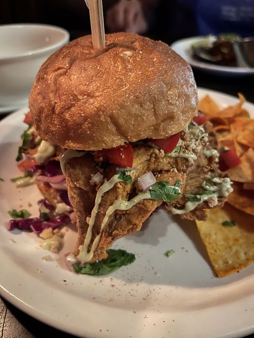 Chicken sandwich  at Plant Based Papi - Fortune in Portland