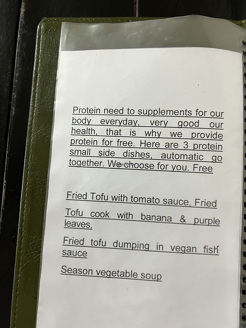 Menu page 1  at Katze Vegan & Vegetarian  in Hanoi