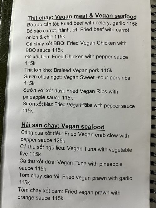 Menu page 4  at Katze Vegan & Vegetarian  in Hanoi