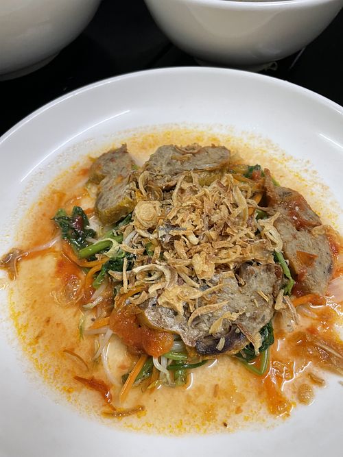 Vegan chicken and vegetables   at Katze Vegan & Vegetarian  in Hanoi