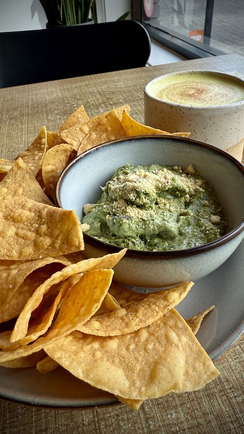 Artichoke Dip and Gold Diggerr  at Grounds & Greens Cafe in White Rock