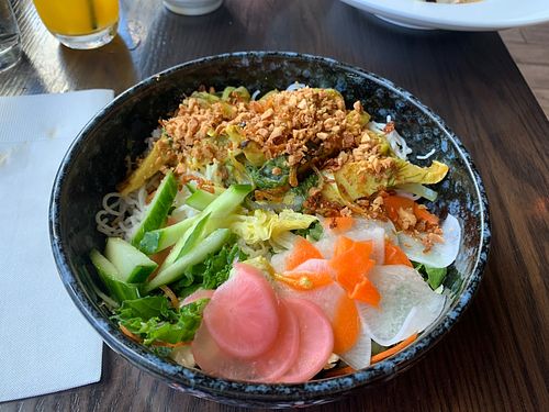 Turmeric fish  at Chi in Vancouver