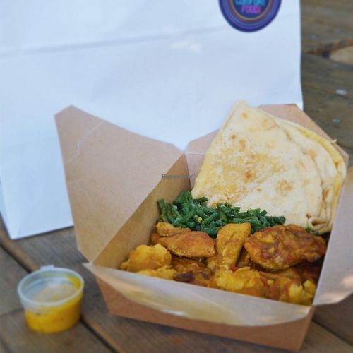 Loving this Vegan-Roti with Tempeh! at New-West Comfort Food in Amsterdam