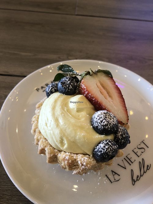 Turmeric coconut fruit tart   at Paradis Patisserie in Bogota