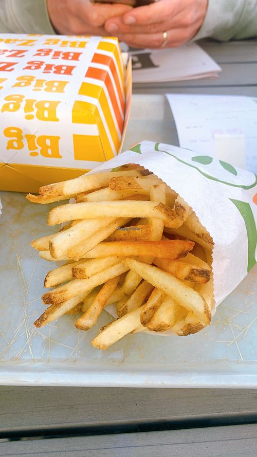 super yummy fries!!   at Plant Power Fast Food - Brookhurst in Fountain Valley