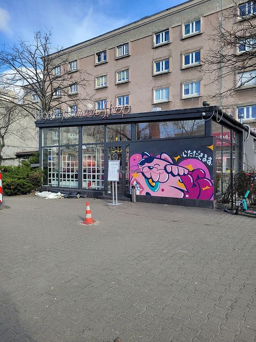 Outside at Vegan Ramen Shop - Jana Pawla in Warsaw