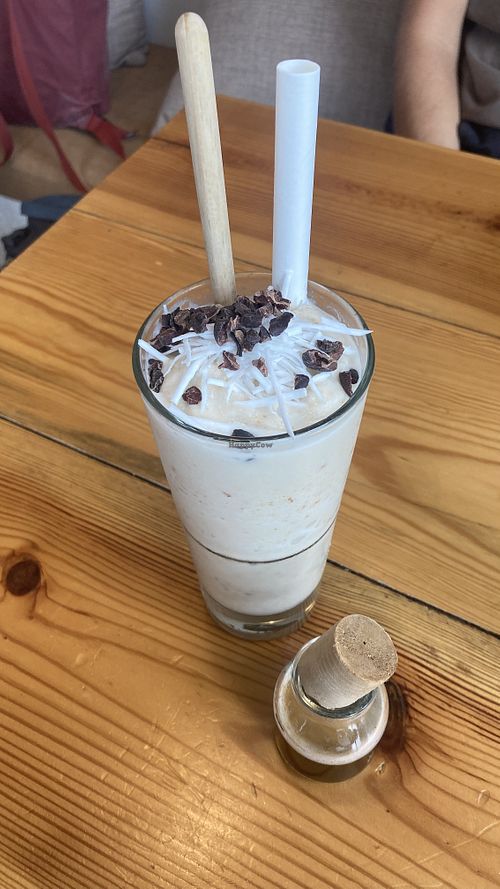 Coconut ice blended coffee  at iVegan Supershop Westlake Hanoi - Healthy Plant Based Cafe in Hanoi