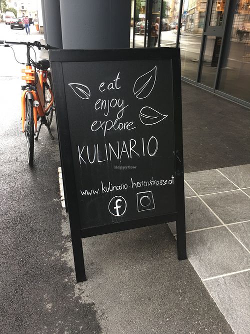 sign outside at Kulinario Herrenstraße in Linz