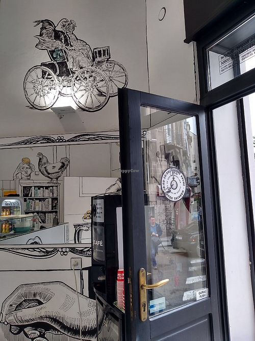 The front door from the inside., should have taken the photos myself! at Balkan Baklava in Belgrade