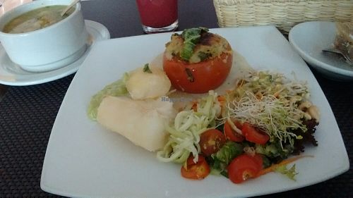 Lunch of the day in November 2018 at La Esquina Vegetariana in Bogota