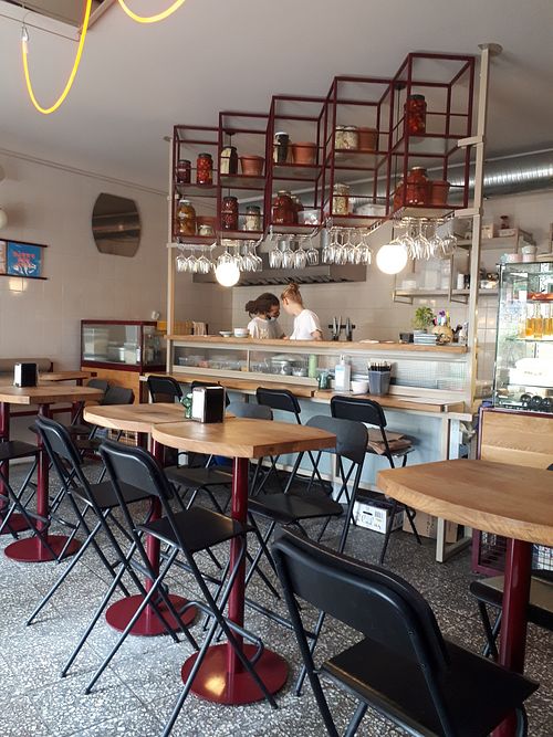 Inside at Cudo Vegan Sushi in Poznan