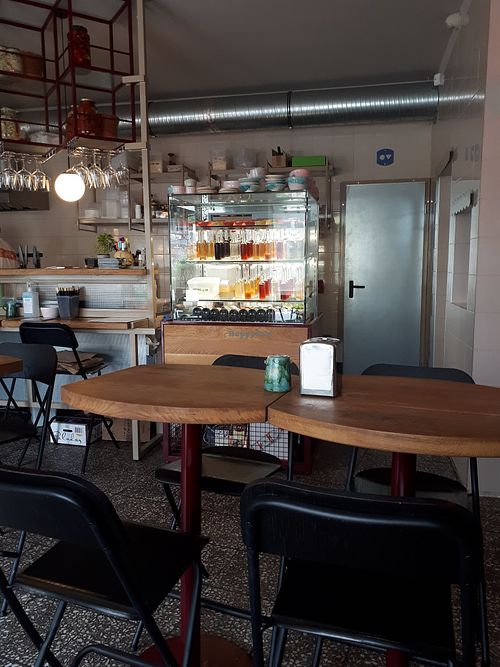 Inside at Cudo Vegan Sushi in Poznan