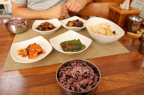 set menu at Soban Vegan 소반 비건식당 in Busan