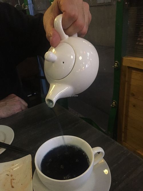 The blue butterfly tea at Vevi in Vienna