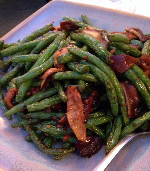 Spicy green beans at The Vegetable Garden in Silver Spring
