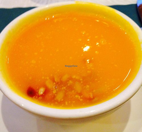 Butternut squash soup at The Vegetable Garden in Silver Spring