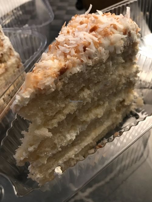 Coconut cake. One of my fav  at The Vegetable Garden in Silver Spring