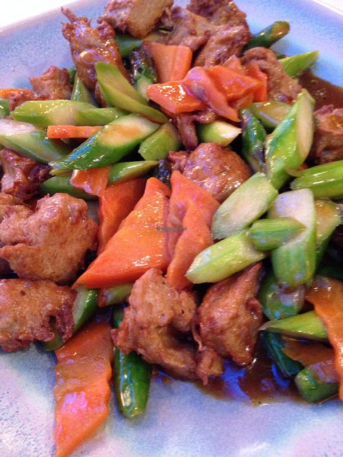 Asparagus chicken at The Vegetable Garden in Silver Spring