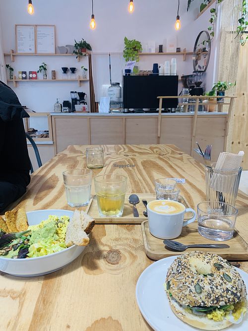 Brunch. Breakfast bagel. Bar.  at NEØ Coffee House in Barcelona