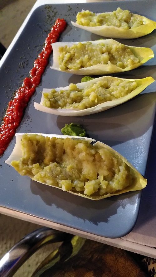 Vegan Stuffed Endives at Zahara Natural in Zahara De Los Atunes