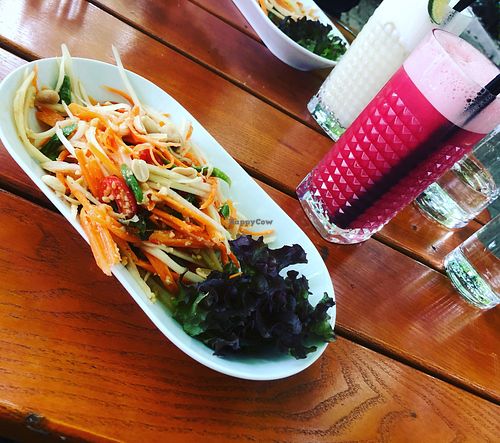 Papaya salad at Thai Square in Basel