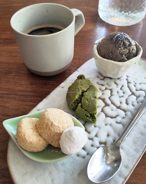 Café gourmand at Mori Cafe in Paris