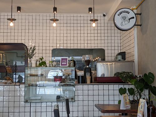 Counter at Planticeria in Panama City