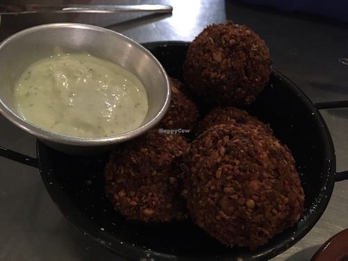Falafel and mint sauce  at Damas in Lisbon