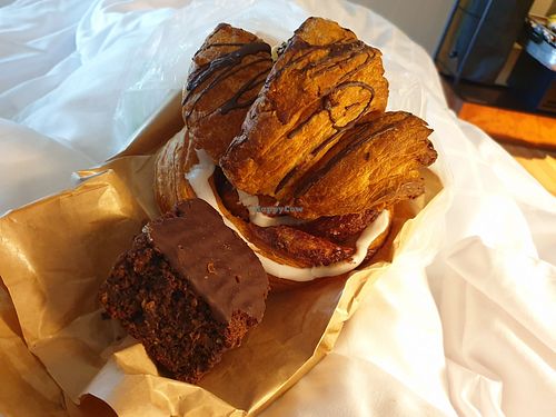 Huge vegan pastries for 25kr each at Hverdagen in Copenhagen