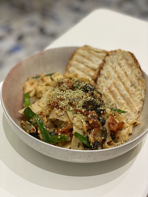 Spicy herb pasta  at Kindred Cafe in Davao City