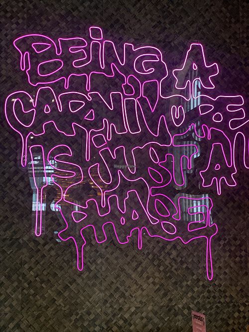 “Being a carnivore is just a phase' at Vegan Junk Food Bar - El Born in Barcelona