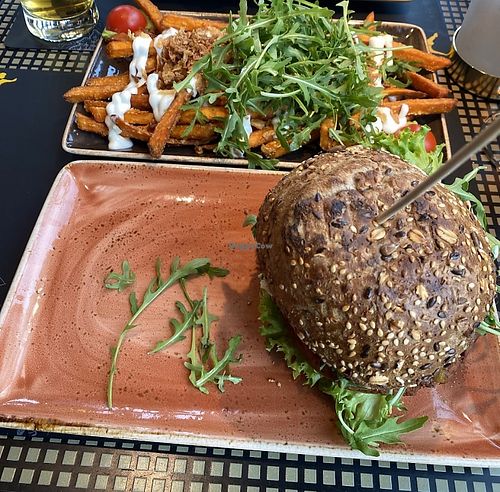 Vegan burger  at Peter Pane in Timmendorfer Strand