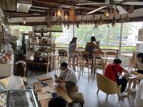 Interior - bright and airy  at V.W Vegan Cafe in New Territories