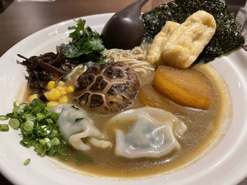 Mushroom base vegan ramen! at Soulmate Ramen 素味謀麵 in Hong Kong Island