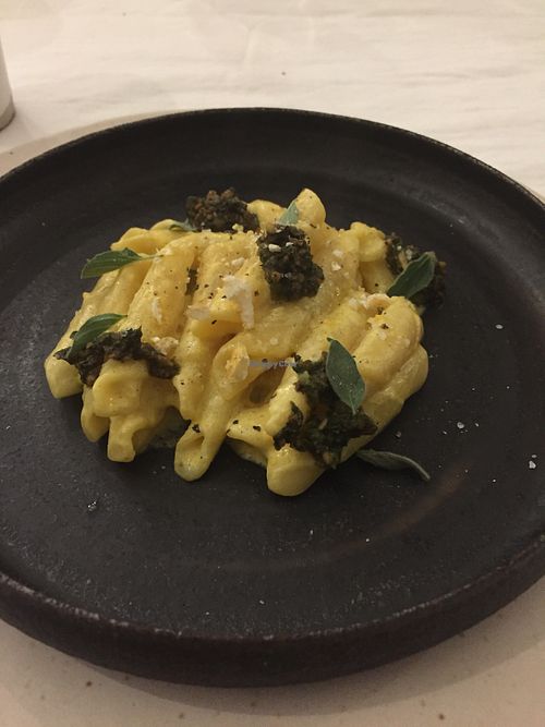 Homemade gardanelli pasta at Sow Vegan in Kowloon